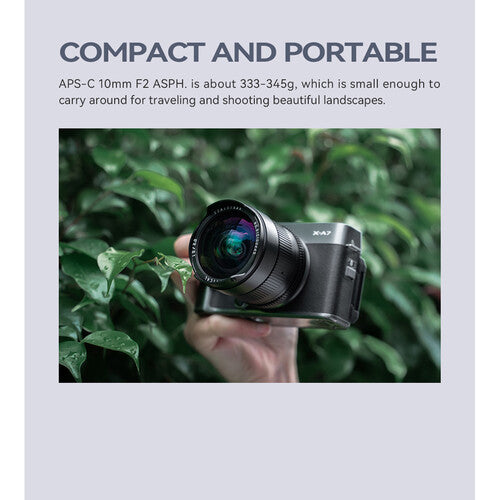 10mm F2 APS-C Ultra-Wide Camera Lens for M43 Mount