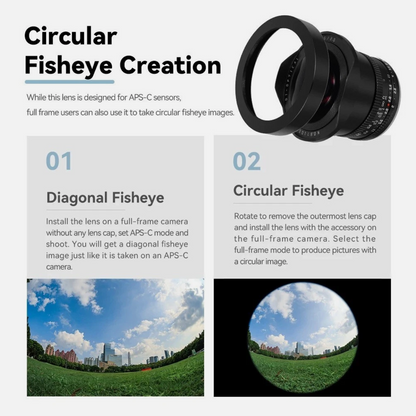 7.5mm F2.0 APS-C Large Aperture Cameras Lens
