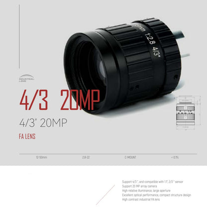 Industrial 4/3" 20MP Lens