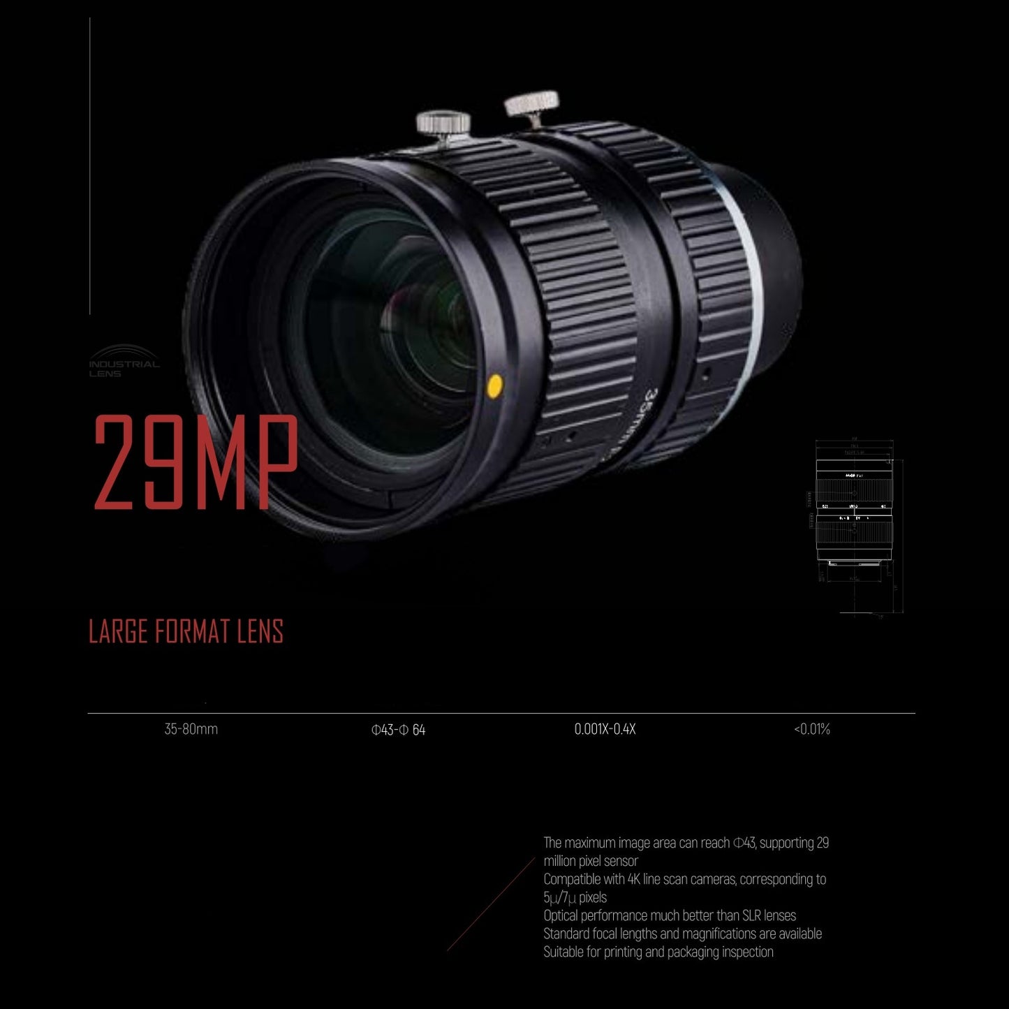 29MP Large Format Lens