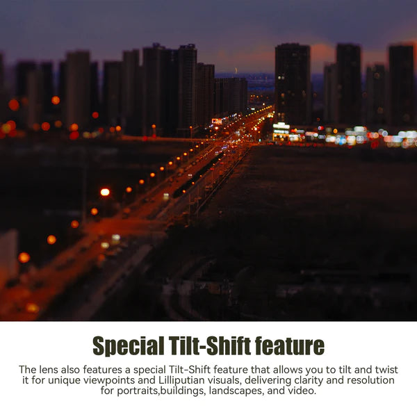 50mm F1.4 APS-C Tilt Shift Lens