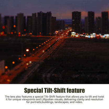 50mm F1.4 APS-C Tilt Shift Lens