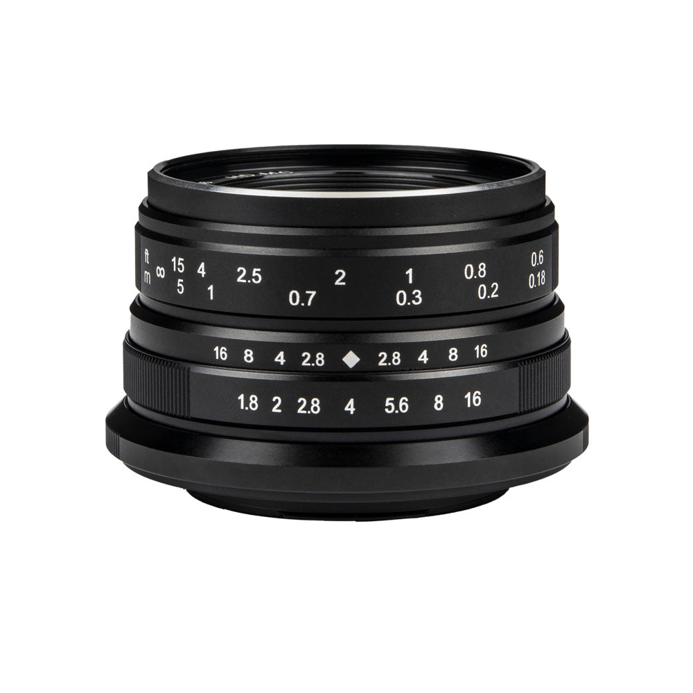 Manual Focus 25mm f/1.8 APS-C Lens for E/X/Z/M43-mount