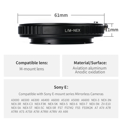 LM-XCD Adapter Ring