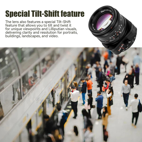 50mm F1.4 APS-C Tilt Shift Lens