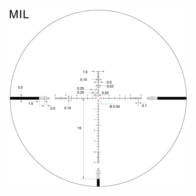 EPL-4 6-24x50 FFP Illuminated Reticle with Zero Stop - 30mm Tube