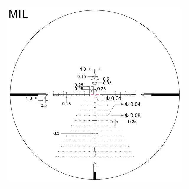 EPL-4 6-24x50 FFP Illuminated Reticle with Zero Stop - 30mm Tube