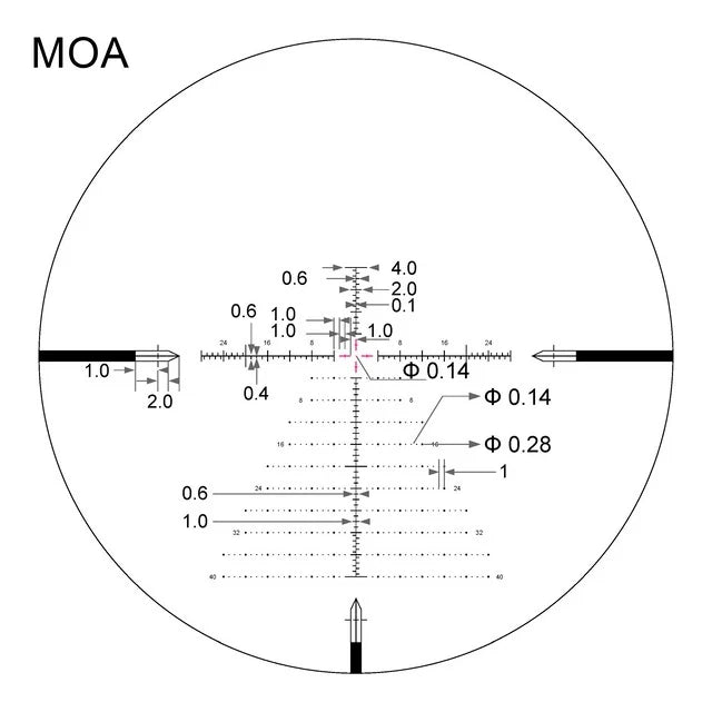 EP-5 5-25X56 FFP Illuminated Reticle with Zero Stop - 34mm Tube