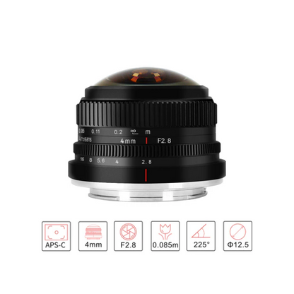 4mm f/2.8 APS-C Lens